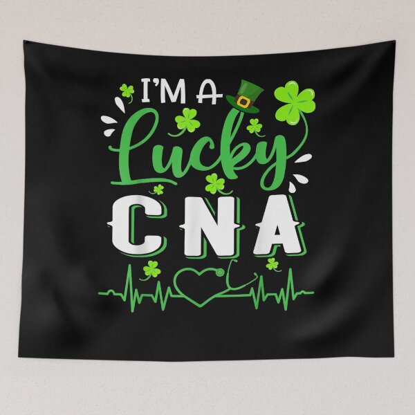 Item preview, I'm A Lucky Cna Nurse Shamrock Top Hat St Patrick's Day Gift  designed and sold by saigeorion.