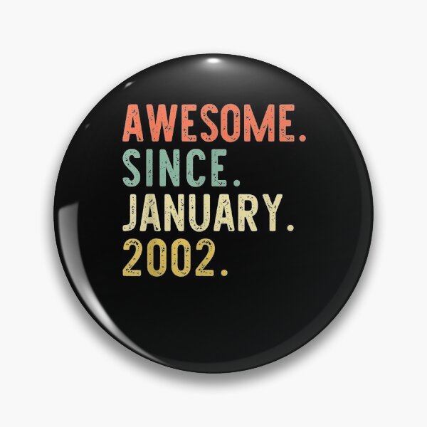 Item preview, Awesome Since January 2002 19th Birthday Gift 19 Years Old  designed and sold by saigeorion.