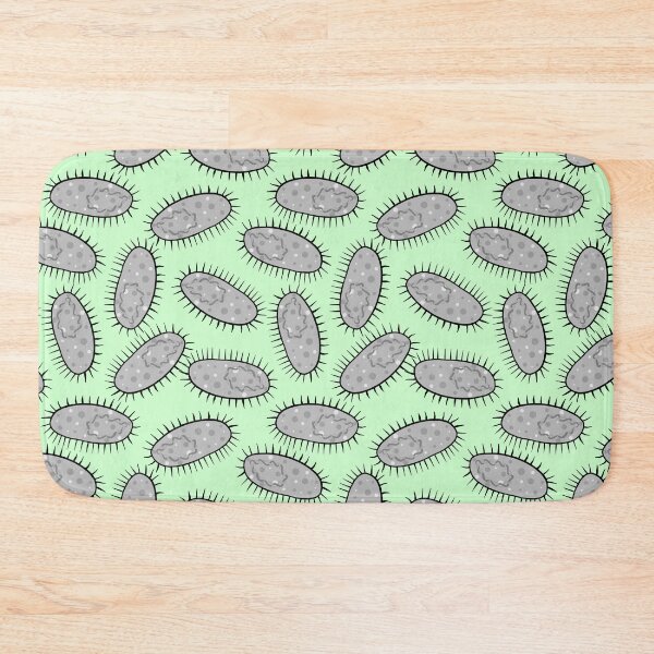Item preview, Cute E coli Bacteria on Green designed and sold by fogoosherie.