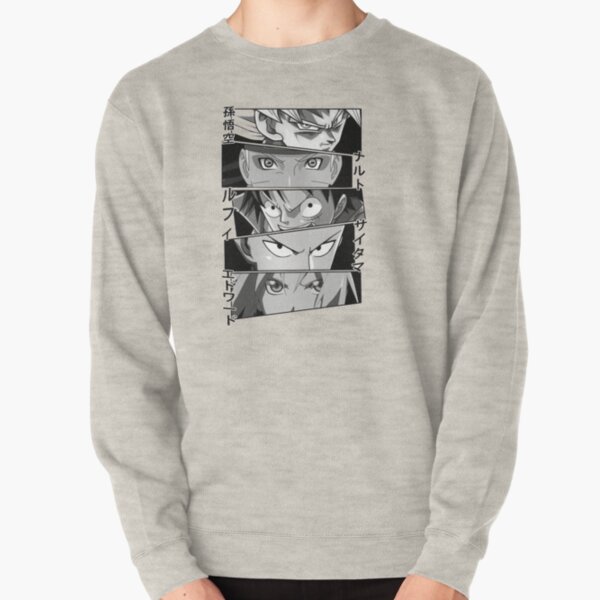 Anime mignon fait face à des personnages Sweatshirt épais