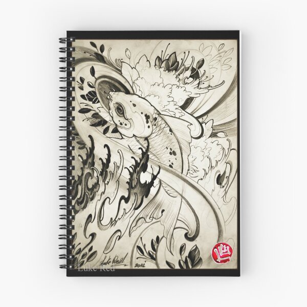Item preview, koi fish by Luke Red designed and sold by lukeredtattoo.