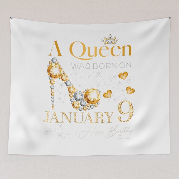 Item preview, A Queen Was Born On January 9 9th January Birthday  designed and sold by mylahKristian.
