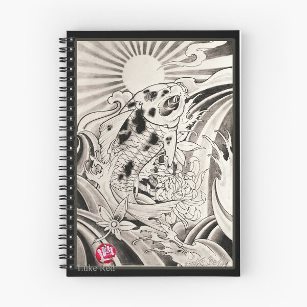 Item preview, koi fish by Luke Red designed and sold by lukeredtattoo.