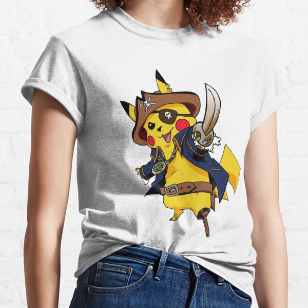 Lindos personajes de piratas de anime Camiseta clásica