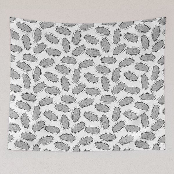 Item preview, Cute E coli Bacteria on White designed and sold by fogoosherie.