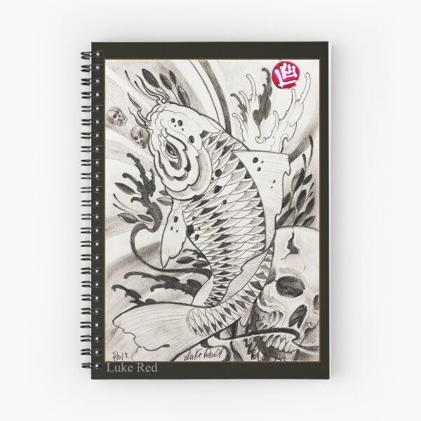 Item preview, koi fish by Luke Red designed and sold by lukeredtattoo.