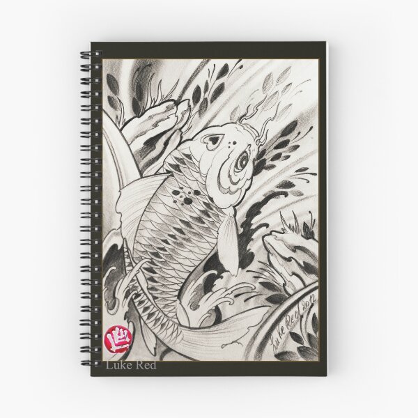 Item preview, koi fish by Luke Red designed and sold by lukeredtattoo.