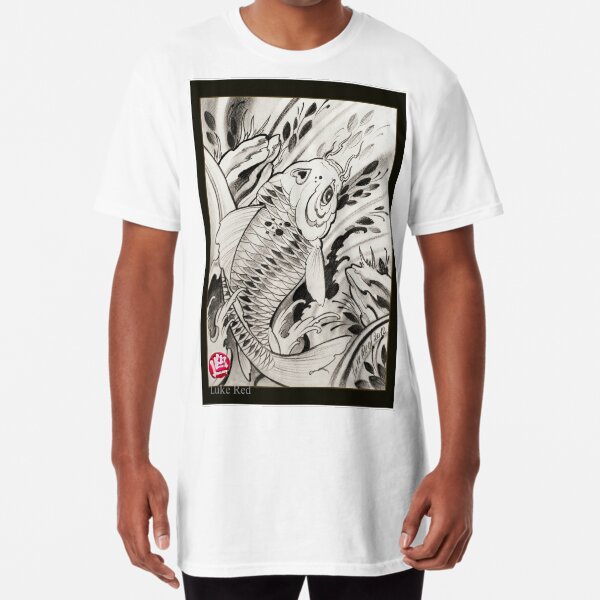 koi fish by Luke Red Long T-Shirt