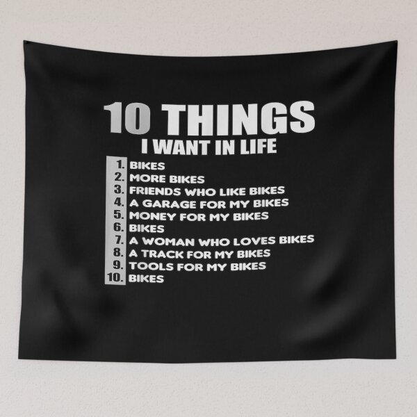 Item preview, 10 Things I Want In My Life Bikes Motorbike Biker  designed and sold by saigeorion.