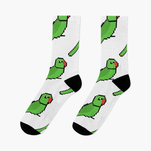 Item preview, Pixel Art Green Ringneck designed and sold by Sauropsida.