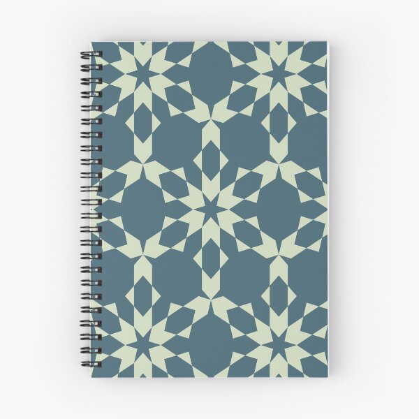Item preview, Blue/Green Geometric Snowflake Pattern designed and sold by sarabethtextile.