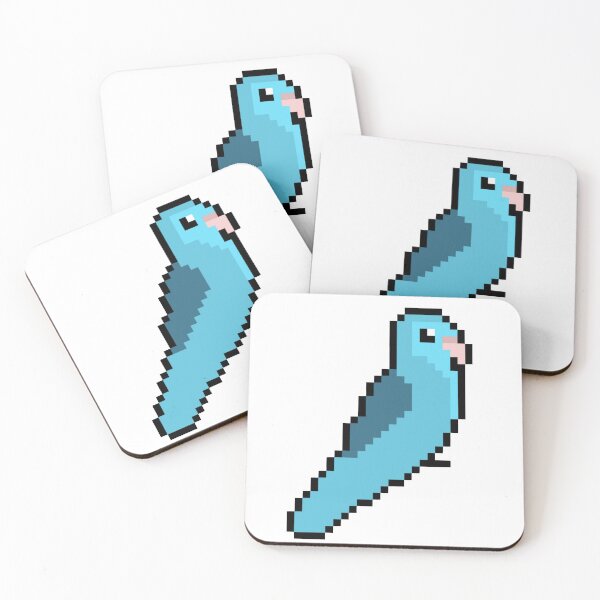 Item preview, Blue Parrotlet Pixel Art designed and sold by Sauropsida.