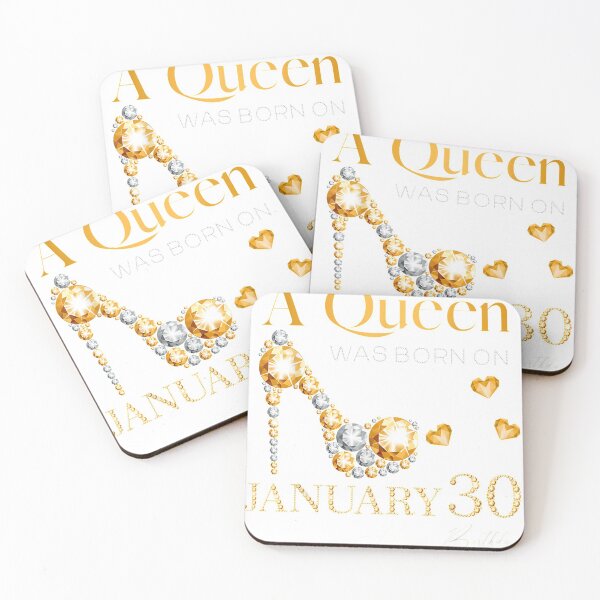 Item preview, A Queen Was Born On January 30 30th January Birthday  designed and sold by mylahKristian.
