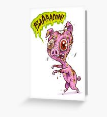 Pork Zombie Greeting Card