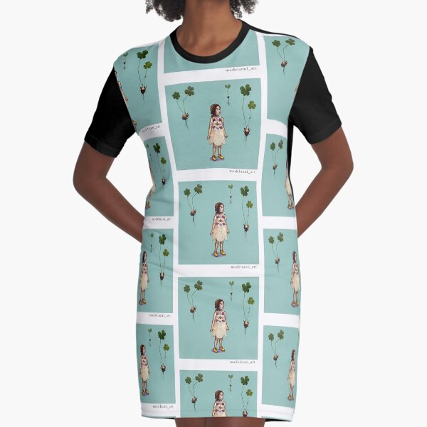 Oxtalis triangularlaris Graphic T-Shirt Dress