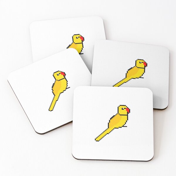 Item preview, Pixel Art Yellow Ringneck designed and sold by Sauropsida.