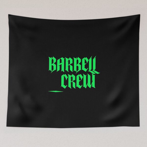 Item preview, BARBELL CREW (GREEN) designed and sold by HeavyLiftGift.