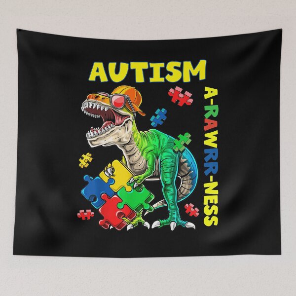 Item preview, Funny Autism Awareness Dinosaur  designed and sold by thekyngsqueen.