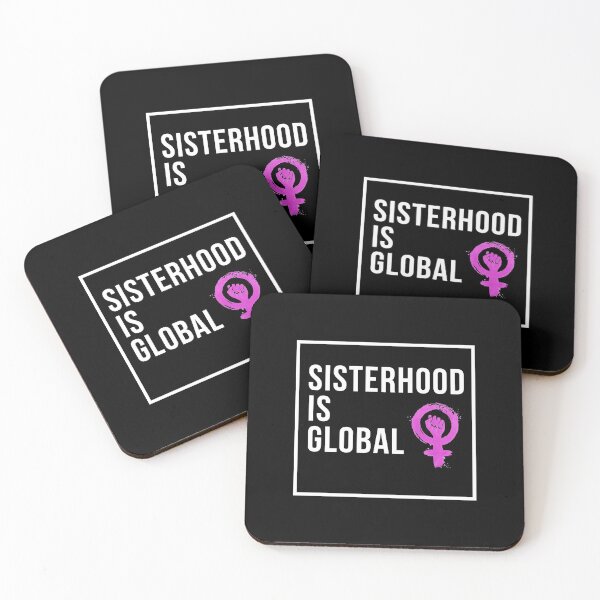 Item preview, Sisterhood is global l Global Sisterhood l Women Unite l Feminism Quotes l Feminism l Sisterhood square with Icon designed and sold by T1337.