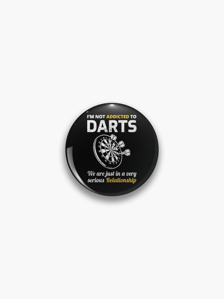 Darts Players Bullseye Target Shooting Sport Funny Pin for Sale