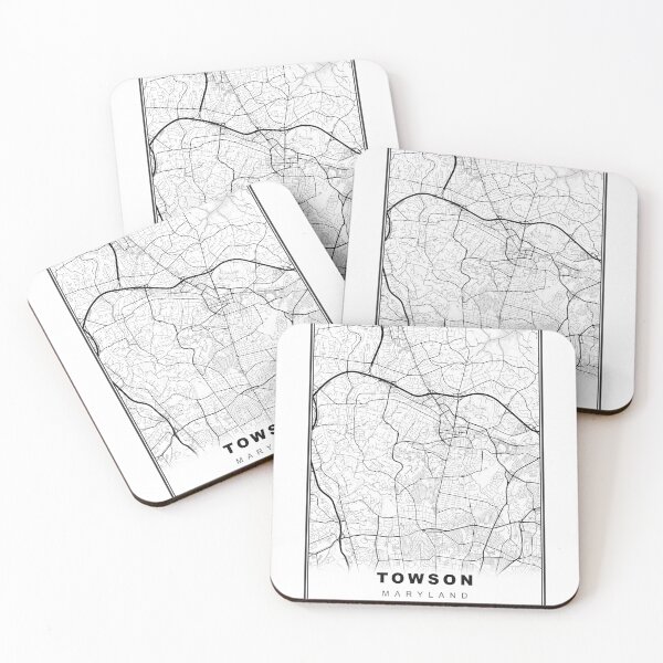 Item preview, Towson Map designed and sold by Tamas Das.