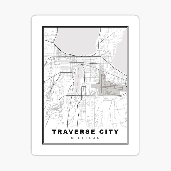 Item preview, Traverse City Map designed and sold by Tamas Das.