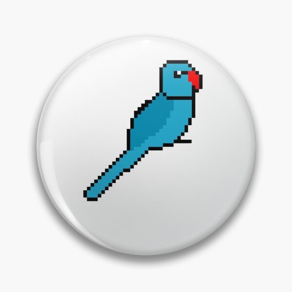 Item preview, Pixel Art Blue Ringneck designed and sold by Sauropsida.