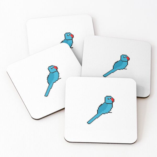 Item preview, Pixel Art Blue Ringneck designed and sold by Sauropsida.