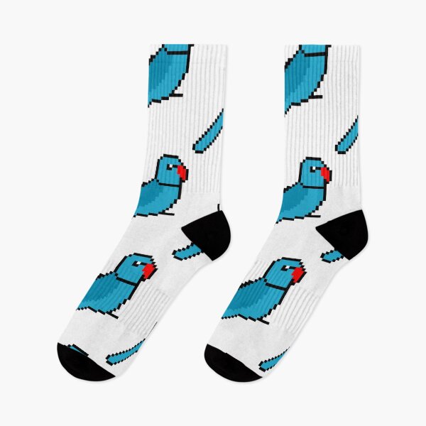 Item preview, Pixel Art Blue Ringneck designed and sold by Sauropsida.
