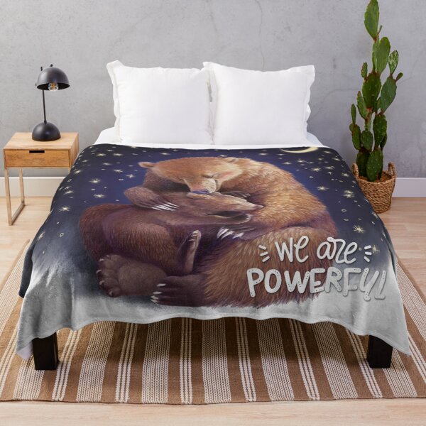 Item preview, We are POWERFUL with Bearhug designed and sold by MonKeeMAMA.
