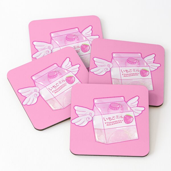 Item preview, Japanese Aesthetics Kawaii Strawberry Milk Shake designed and sold by VelvepeachShop.