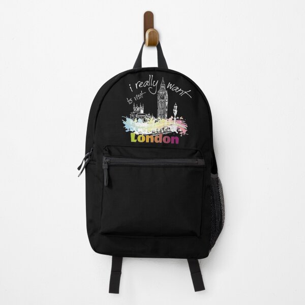 Item preview, I really want to visit London - light print for dark backgrounds designed and sold by TournesolTintin.