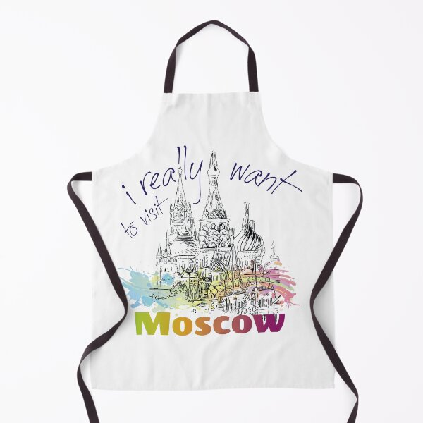 Item preview, I really want to visit Moscow - dark print for light backgrounds designed and sold by TournesolTintin.