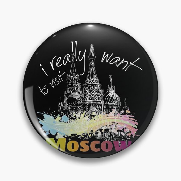 Item preview, I really want to visit Moscow - light print for dark backgrounds designed and sold by TournesolTintin.