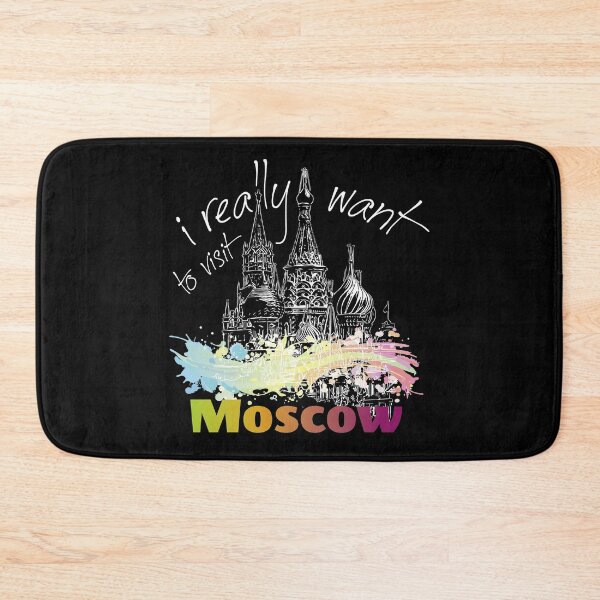 Item preview, I really want to visit Moscow - light print for dark backgrounds designed and sold by TournesolTintin.