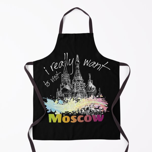 Item preview, I really want to visit Moscow - light print for dark backgrounds designed and sold by TournesolTintin.