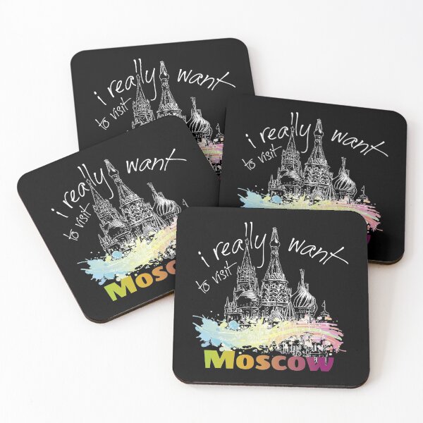 Item preview, I really want to visit Moscow - light print for dark backgrounds designed and sold by TournesolTintin.