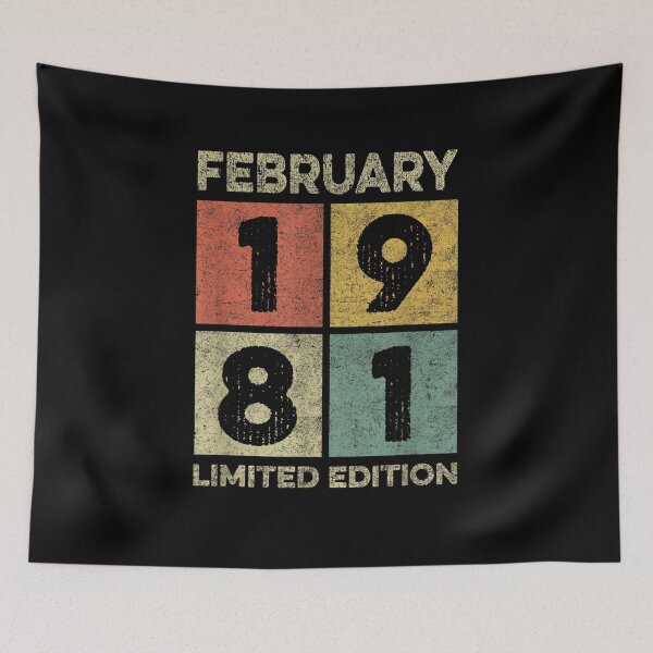 Item preview, Born In February 1981 40th Birthday Decorations Gifts 40 Yr  designed and sold by sariyahharry.