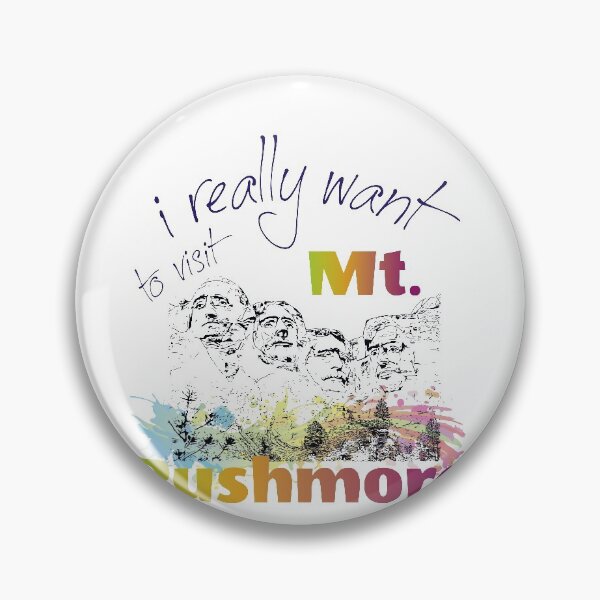 Item preview, I really want to visit Mount Rushmore - dark print for light backgrounds designed and sold by TournesolTintin.