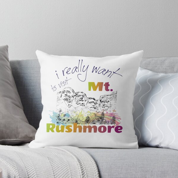 Item preview, I really want to visit Mount Rushmore - dark print for light backgrounds designed and sold by TournesolTintin.