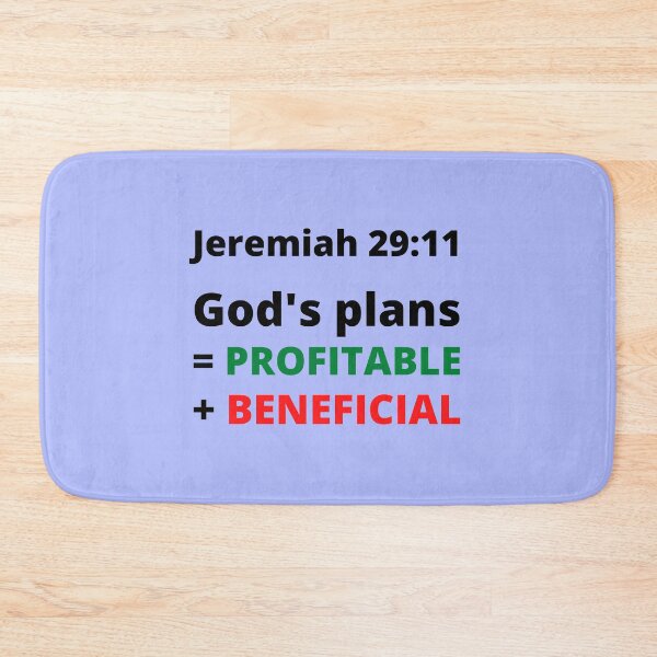 Item preview, Jeremiah 29:11 God's plans = profitable + beneficial designed and sold by MGonline.