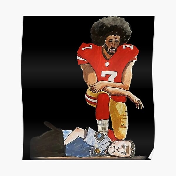 Colin Kaepernick Kneeling Low Poly - Colin Kaepernick - Posters and Art  Prints