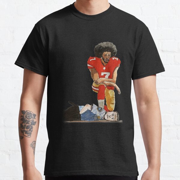 rattraptees Colin Kaepernick Kneeling Low Poly Kids T-Shirt