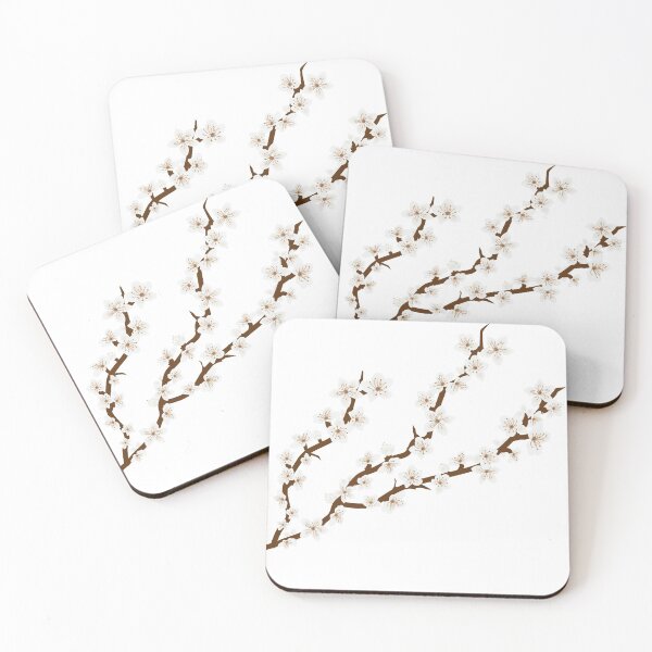 Item preview, White cherry blossom flowers on branches designed and sold by BLMcreations.