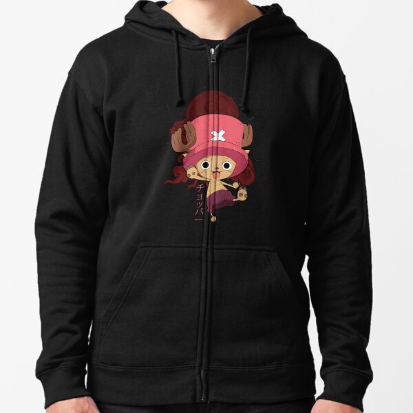 Tony Tony Chopper - Una pieza Sudadera con capucha y cremallera