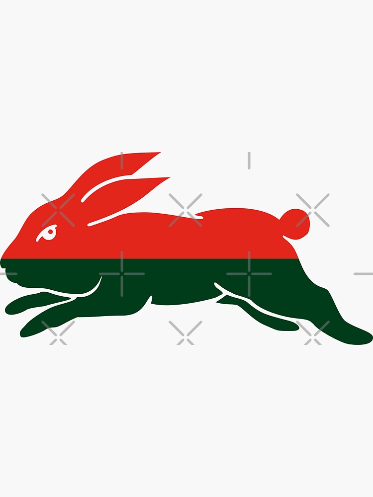 620472 SOUTH SYDNEY RABBITOHS NRL SET OF 2 MINI HERITAGE DECALS CAR STICKERS 