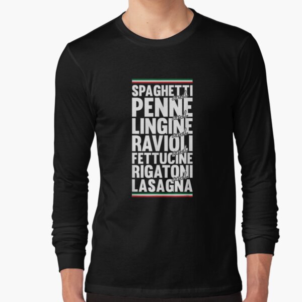 Aperçu de l'œuvre Spaghetti Penne Ravioli Lasagne Motif pour un amateur de spaghetti créée et vendue par sariyahharry.