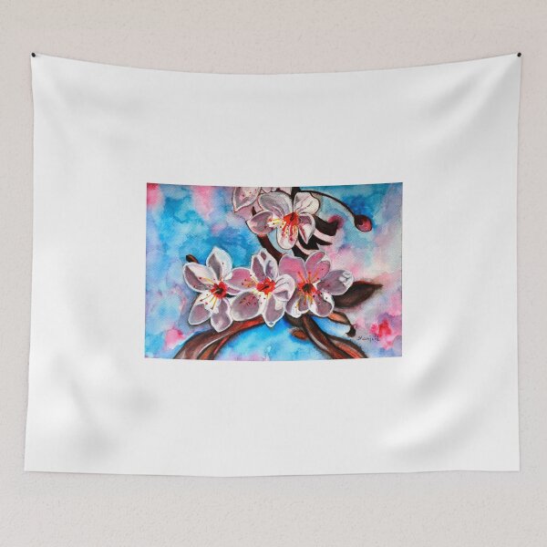 Item preview, Sakura flowers Japanese Cherry Blossom designed and sold by artbymanjiri.