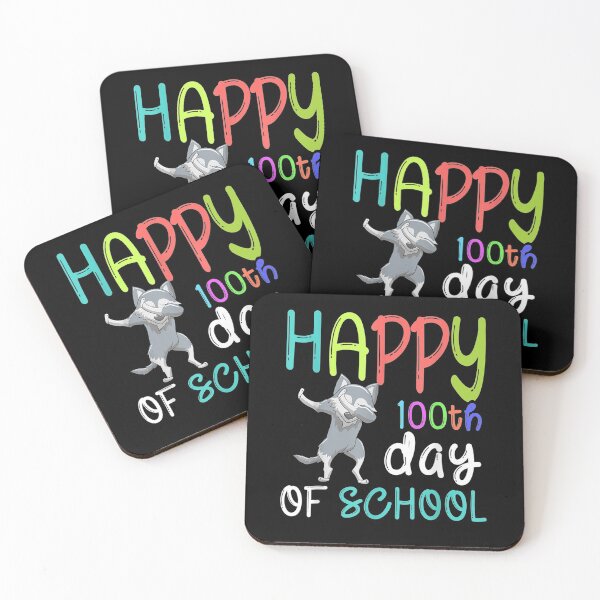 Item preview, Dab Wolf Cute Wild Forest Animal Happy 100th Day Of School  designed and sold by sariyahharry.