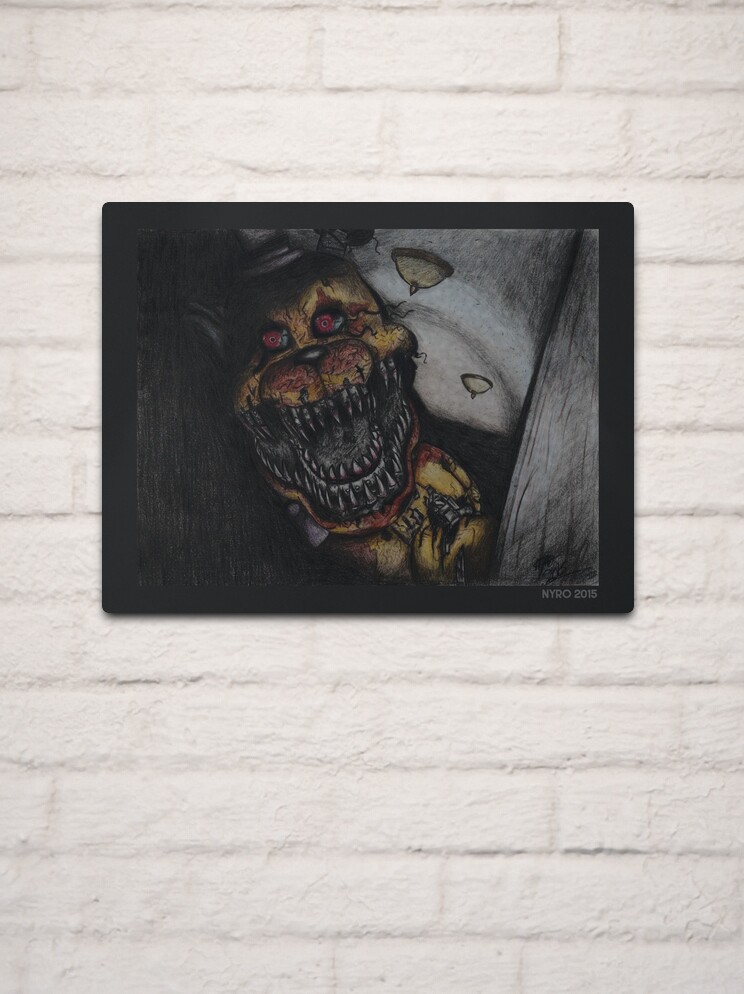 Nightmare Fredbear Metal Prints for Sale